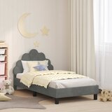  za djecu s uzglavljem Tamnosiva 80 x 160 cm Baršun | shoptok.hr