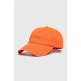 Billabong Bombažna bejzbolska kapa oranžna barva