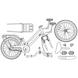  Otroško Kolo 12 Palcev priporočeno za 2-4 leta Črna - - črna - 11.6 - 90 x 49 x 67,5 cm - 2025- | Shoptok.si