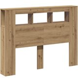  LED uzglavlje boja hrasta artisan 140x18,5x103,5 cm drveni | Eponuda.com