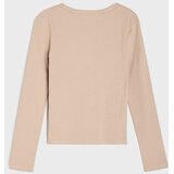 Sinsay Pamučna majica dugih rukava s Henley izrezom | shoptok.hr