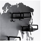 WALLXPERT metalna zidna kuka crna Haritası wsh 025 | ePonuda.com