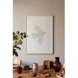 Wallxpert uramljena slika 115186, svetla stilizovana ptica sa cvetnim šarama na beloj pozadini, 30 x 40 cm, beli ram | Eponuda.com