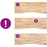 vidaXL Mizna plošča neobdelan 140x60x2,5 cm trdna hrastovina | Shoptok.si