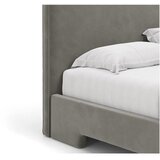 Micadoni Sivi tapecirani bračni krevet s podnicom 160x200 cm Eda – | shoptok.hr