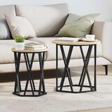  Kava Stol 2 pcs Sonoma hrast Inženjerska drva i čelik | shoptok.hr
