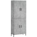Maison Chic Visoka Komoda - Predalnik betonsko siva 69,5x34x180 cm inženirski les, (21720001) | Shoptok.si