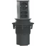 Boschmann Ugradna utičnica Elevator sa 1 šuko utičnicom i 2 EU utičnice crna Cene