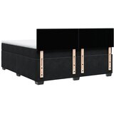  s oprugama i madracem crni 200x200 cm baršunasti | shoptok.hr