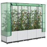 vidaXL Povišena gredica s pokrovom za staklenik 160 x 40 x 138 cm | shoptok.hr