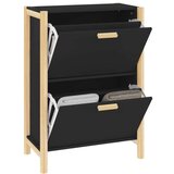 Ormarić za cipele crni 57 5x33x80 cm od konstruiranog drva | shoptok.hr
