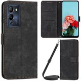 INORCO Za Infinix Note 12 G96 4G natisnjene črte telefonske lupine ovitek PU usnjena denarnica stojalo za telefon s trakovi, (22035113) | Shoptok.si