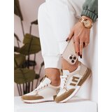 DStreet Women's sneakers LENSI khaki ZY0037 | shoptok.hr