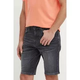BOSS Orange Jeans kratke hlače moške, siva barva, 50513498