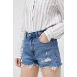 Abercrombie & Fitch Jeans kratke hlače ženski, mornarsko modra barva | Shoptok.si