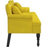  Klupa s jastucima Žuta 120 5 x 65 x 75 cm baršunasta | shoptok.hr
