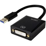 Logilink USB / DVI Adapter [1x Muški konektor USB 3.0 tipa A - 1x Ženski konektor DVI, 24 + 5 polova] Crna Cijene