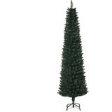HOMCOM Umetno božično drevo 180 cm visoko z zložljivo podlago, 380 vej, PVC in kovina, zeleno, (20756639) | Shoptok.si