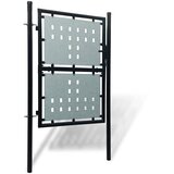 Crna jednokrilna ogradna vrata 100x150 cm | shoptok.hr