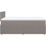 vidaXL Krevet s oprugama i madracem smeđesivi 120 x 200 cm od tkanine | shoptok.hr