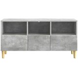 TV omarica Betonsko siva 102 x 34,5 x 50 cm Inženirski les, (5000238861) | Shoptok.si