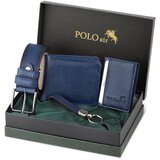 Polo Air Wallet - Dark blue - Plain Cene