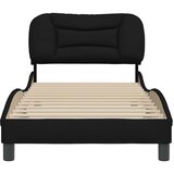  Okvir za krevet bez madraca Hvar crni 90x190cm od tkanine | shoptok.hr