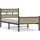 vidaXL Okvir kreveta bez madraca boja hrasta sonome 80 x 200 cm drveni | shoptok.hr