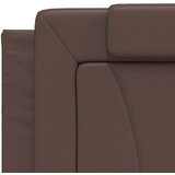  Okvir za krevet s uzglavljem smeđi 200x200 cm od umjetne kože | shoptok.hr