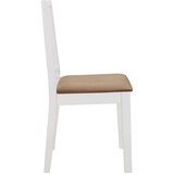  276409 5 Piece Dining Set MDF White (247625+247635) | shoptok.hr