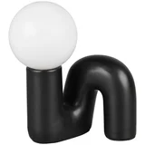 Crna stolna lampa keramička (visina 21,5 cm) Quinn –
