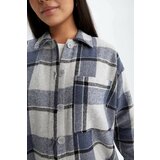 Defacto Relax Fit Plaid Long Sleeve Tunic Cene