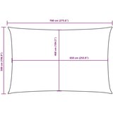 vidaXL Jedro protiv sunca od tkanine Oxford pravokutno 5 x 7 m plavo | shoptok.hr