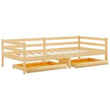 vidaXL Dnevni ležaj s ladicama 90 x 200 cm od masivne borovine | shoptok.hr