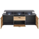 Mömax tv-element cadix, antracit, barva hrasta | Shoptok.si