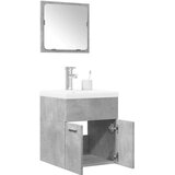 vidaXL 3-dijelni set kupaonskog namještaja siva boja betona drveni | shoptok.hr