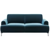 MESONICA plavi baršunasti kauč Puzo, 170 cm
