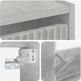  Ormar za cipele na zidu ARNHEM 71 x 17 x 43 cm Betonska siva | shoptok.hr