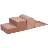 MeowBaby Bež baršunasto pjenasto igralište 45x143x30 cm Montessori - | shoptok.hr