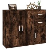 Komoda boja dimljenog hrasta 91x29,5x75cm od konstruiranog drva | shoptok.hr