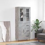  Visoka komoda siva betona 69,5x34x180 cm od konstruiranog drva | shoptok.hr