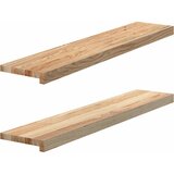  Prozorske klupice 2 kom 100x20x2 cm netretirane masivne hrast | shoptok.hr