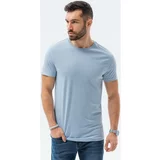 Ombre Majice s kratkimi rokavi Moška majica (S1370LIGHT-BLUE) pisana