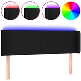  LED uzglavlje crno 147x16x78/88 cm od tkanine | shoptok.hr
