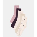 Sinsay Čarape s pamukom i motivom srca 5 pack | shoptok.hr