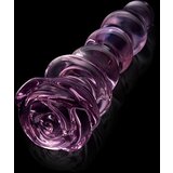 DREAMTOYS Glaze Glass Rosebud Beaded Plug Pink Cene