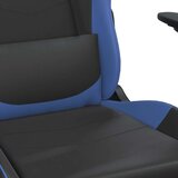  Masažni gaming stol z oporo za noge črno in modro umetno usnje, (21152293) | Shoptok.si