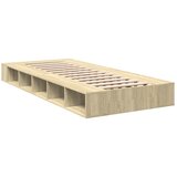  Okvir za krevet boja hrasta 100x200 cm od konstruiranog drva Smeđa 100 x 200 cm | Shoptok.si