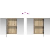  Kupaonski ormar s ogledalom Sonoma hrast 100 x 14,5 x 70 cm | shoptok.hr