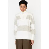 Trendyol Sweater - Beige - Oversize | Shoptok.si
